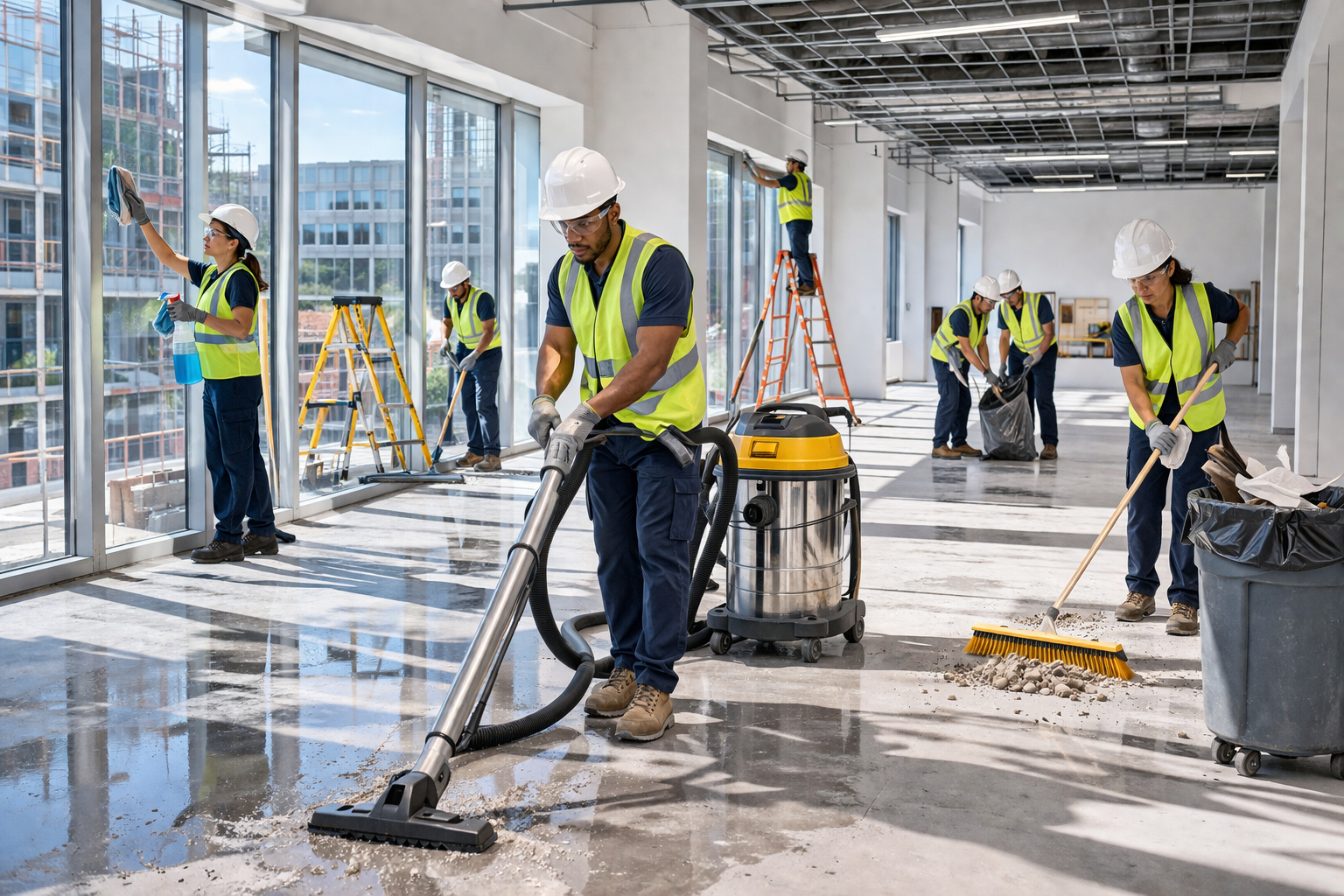 VCT strip and wax commercial floor service St. Louis