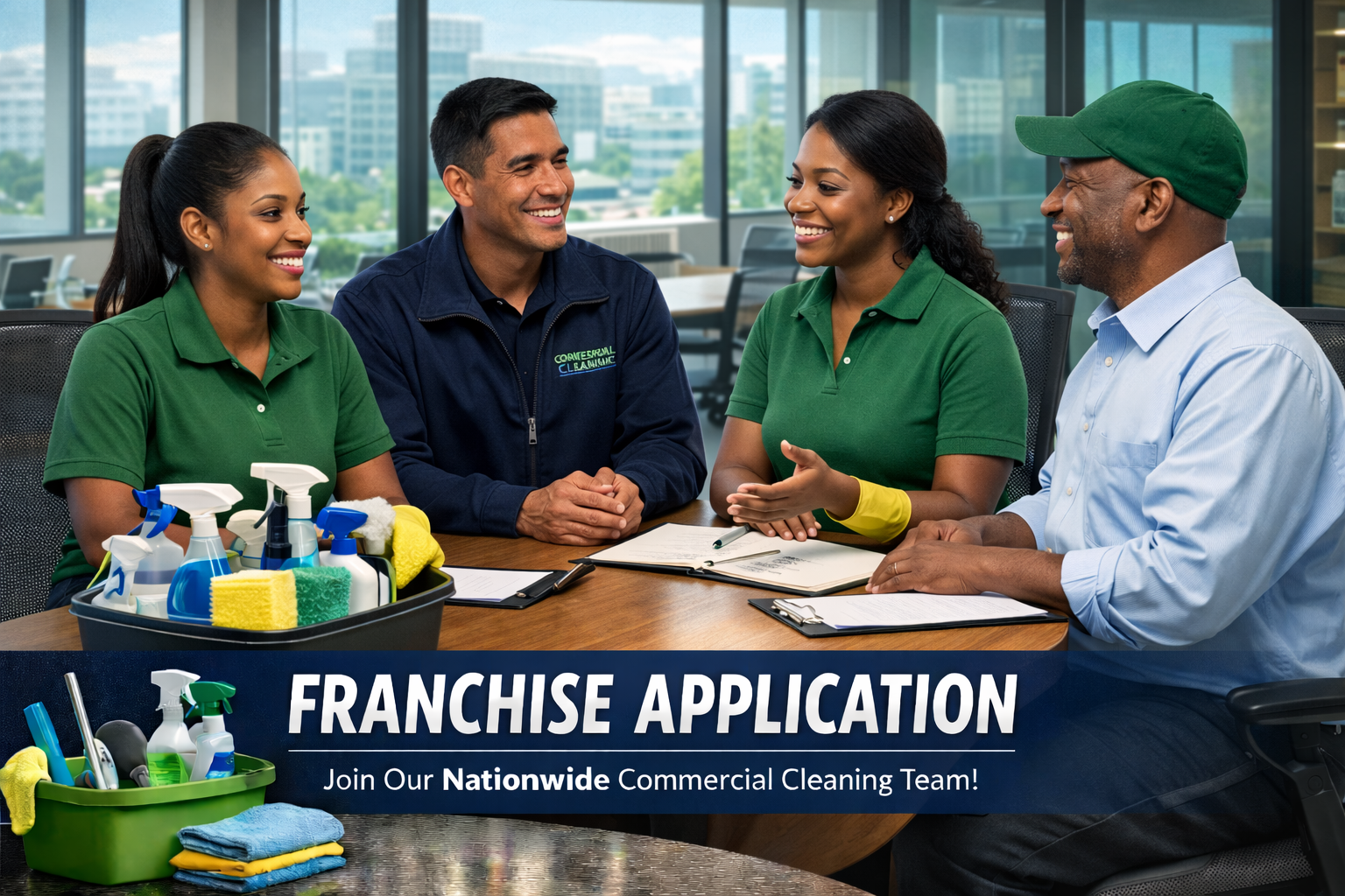 Bel Cleaning franchise team meeting