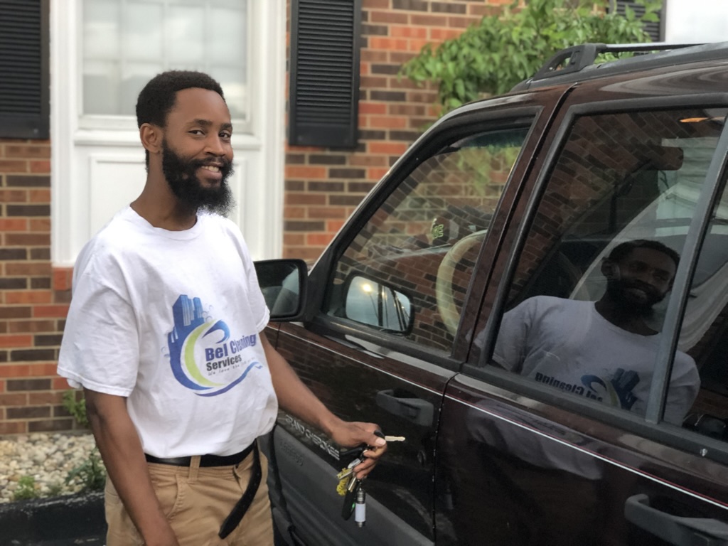 Bel Cleaning team member ready for a service call in St. Louis, MO