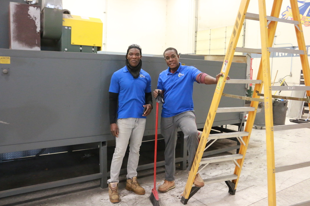 Bel Cleaning industrial cleaning crew ready to start a deep-clean project in St. Louis