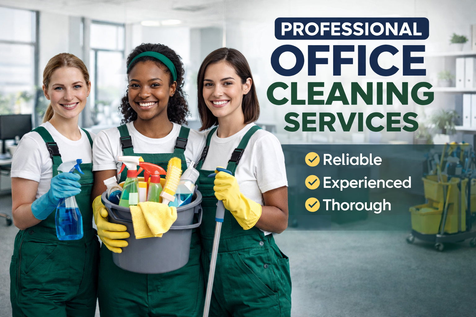 Professional reliable office cleaning team St. Louis — Reliable, Experienced, Thorough